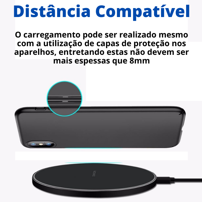 Carregador Para Celular Sem Fio Por Indução Carregamento Rápido – Fast Charger