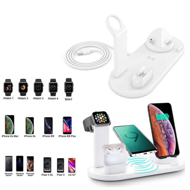 Doca – Carregador por Indução 4 em 1 Apple Iphone/Applewatch/Airpods