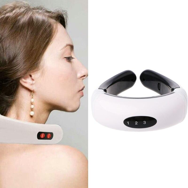 Massageador de pulsos elétricos e infravermelho – Colar Max Relax