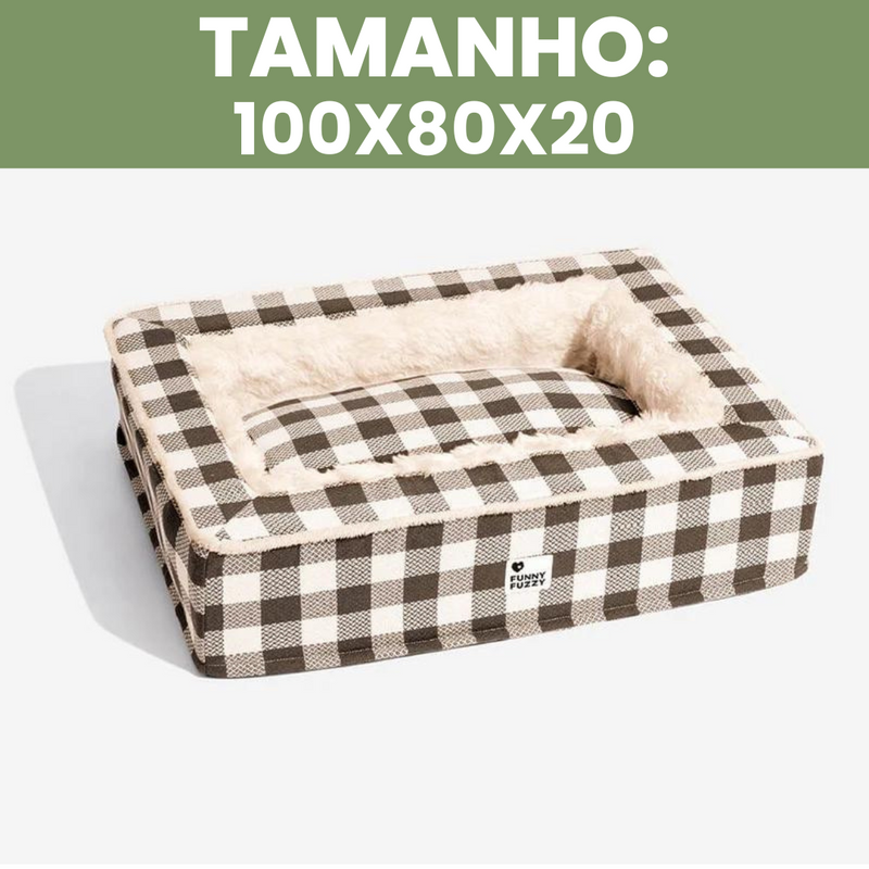 CAMINHA ACONCHEGANTE FUZZY™ - Conforto e Estilo Tartan Para seu Pet + Brinde: Anti Odor [🌟OFERTA EXCLUSIVA HOJE]