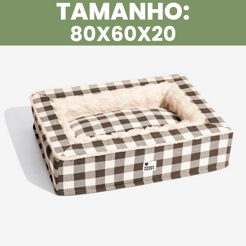 CAMINHA ACONCHEGANTE FUZZY™ - Conforto e Estilo Tartan Para seu Pet + Brinde: Anti Odor [🌟OFERTA EXCLUSIVA HOJE]