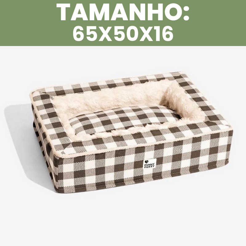 CAMINHA ACONCHEGANTE FUZZY™ - Conforto e Estilo Tartan Para seu Pet + Brinde: Anti Odor [🌟OFERTA EXCLUSIVA HOJE]