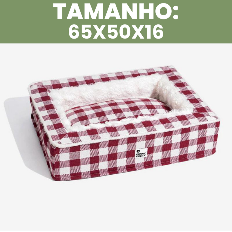 CAMINHA ACONCHEGANTE FUZZY™ - Conforto e Estilo Tartan Para seu Pet + Brinde: Anti Odor [🌟OFERTA EXCLUSIVA HOJE]