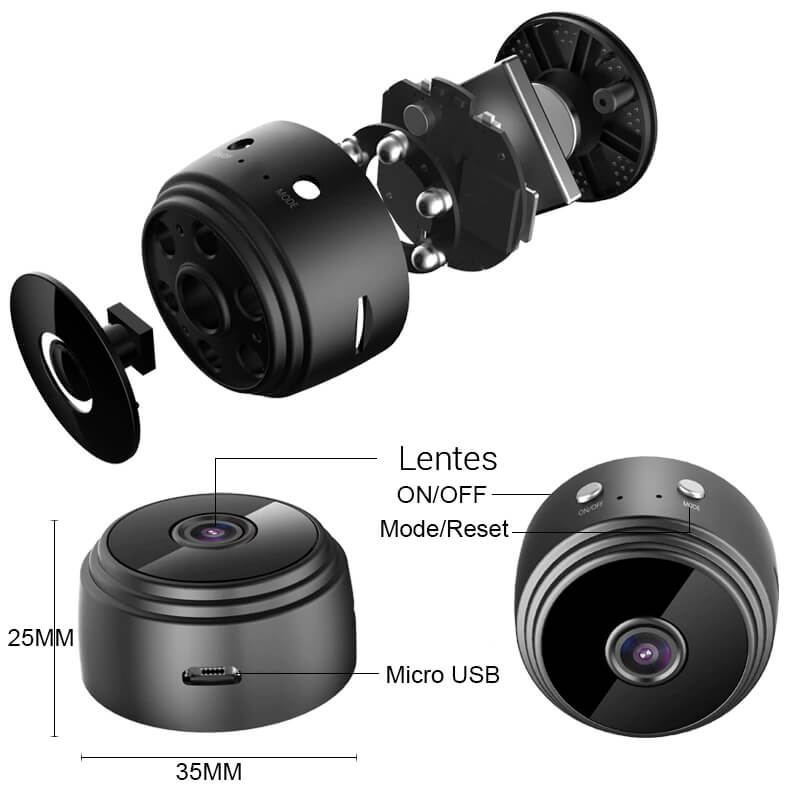 Mini câmera espiã – SpyCam™