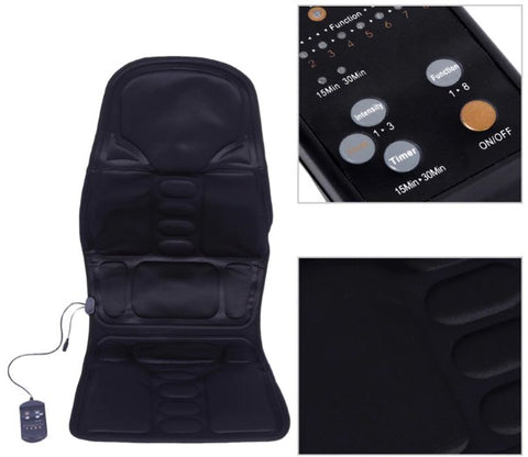 Assento Massageador Vibratório com Aquecimento p/ carro, casa e escritório