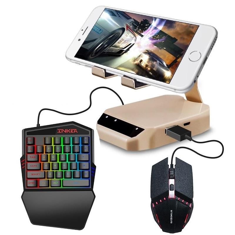 Data Frog D7 Adaptador de Mouse e Teclado para Celular (Android / iOS)