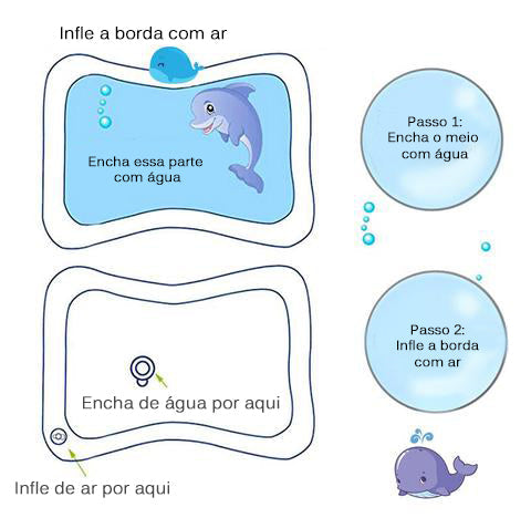 Brinquedo para Bebê – Colchão Inflável de Água